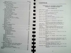 USM Bulletin 1973-74 University of Southern Mississippi Catalog Hattiesburg MS