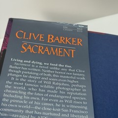 CLIVE BARKER: Sacrament ( 1st edition 1st Printing HCDJ) Clive Barker
