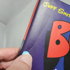 Jeff Smith Bone Vol 1 Out From Boneville First Ed HC Comic Book Review Copy 1995