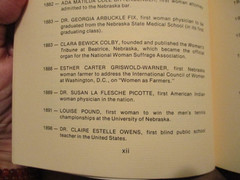 book Women of Nebraska Hall of Fame by Peggy Kelley 1976 Nebr History 112 pages