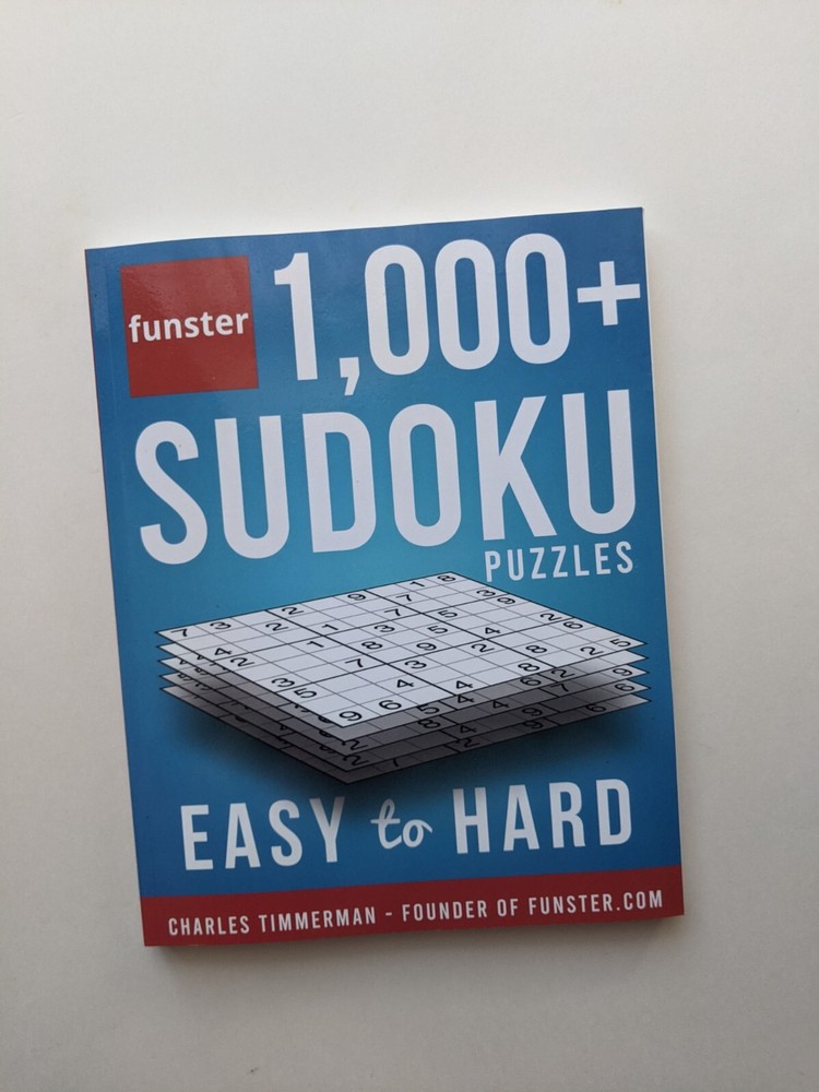 Funster 1,000+ Sudoku Puzzles Easy to Hard: Sudoku puzzle book Charles Timmerman