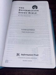 ESV Reformation Study Bible, Condensed Ed., Turquois (Leather Bound