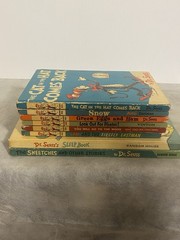 Lot of 8 Vintage Dr Seuss Books 50s-60s Varied Titles Two Large Versions READ