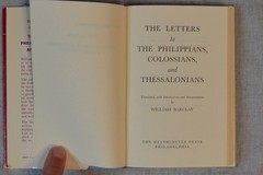 The Letters To Philippians Colossians And Thessalonians William Barclay DSB 1959