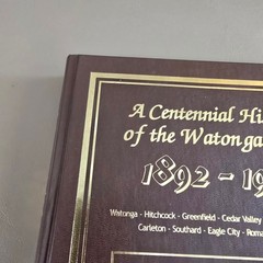 Centennial History of the Watonga Area 1892-1992 HC Oklahoma Blaine County Book