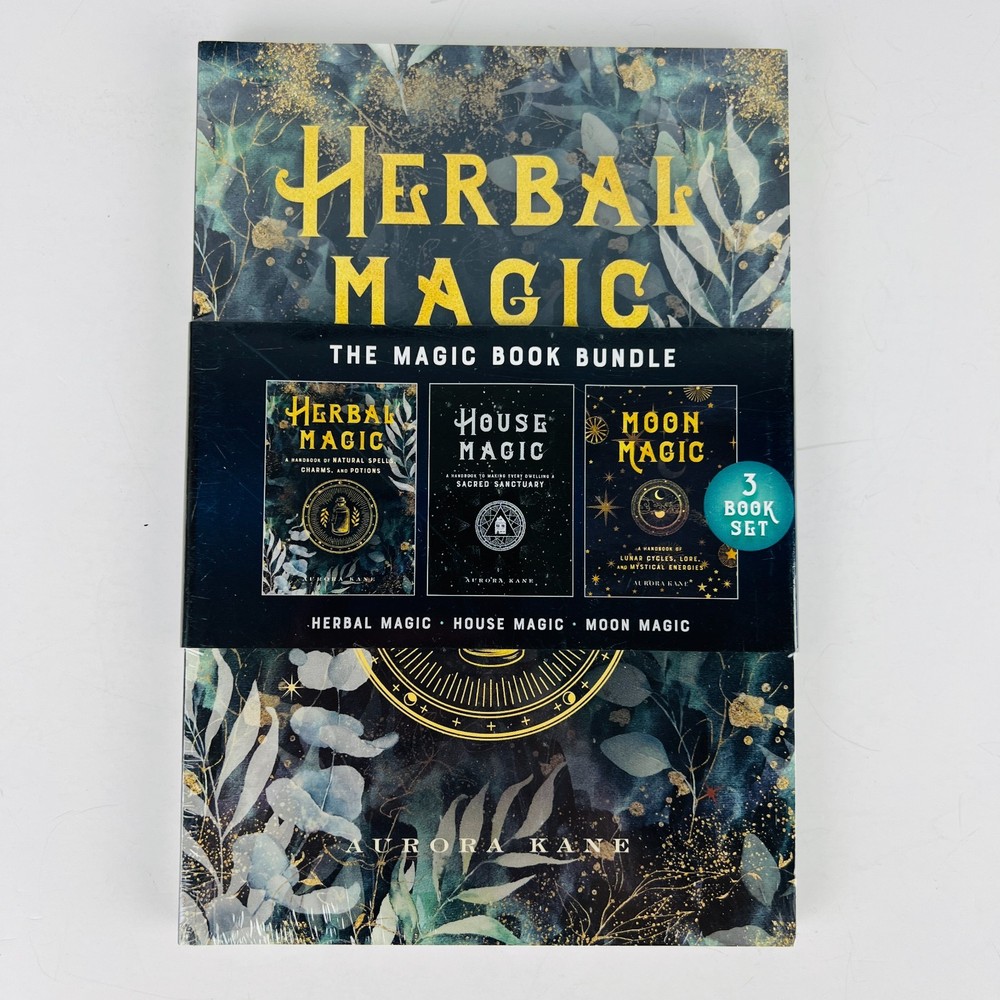 Magic Book Bundle By Aurora Kane – Herbal Magic, House Magic & Moon Magic NEW