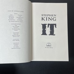 Stephen King It Viking Press HC 1st Printing Good Condition