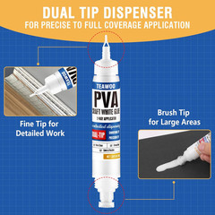 Book Repair & Binding Glue Kit – 8.5 Oz + 2×1.35 Oz Acid-Free PVA Adhesive – Neu