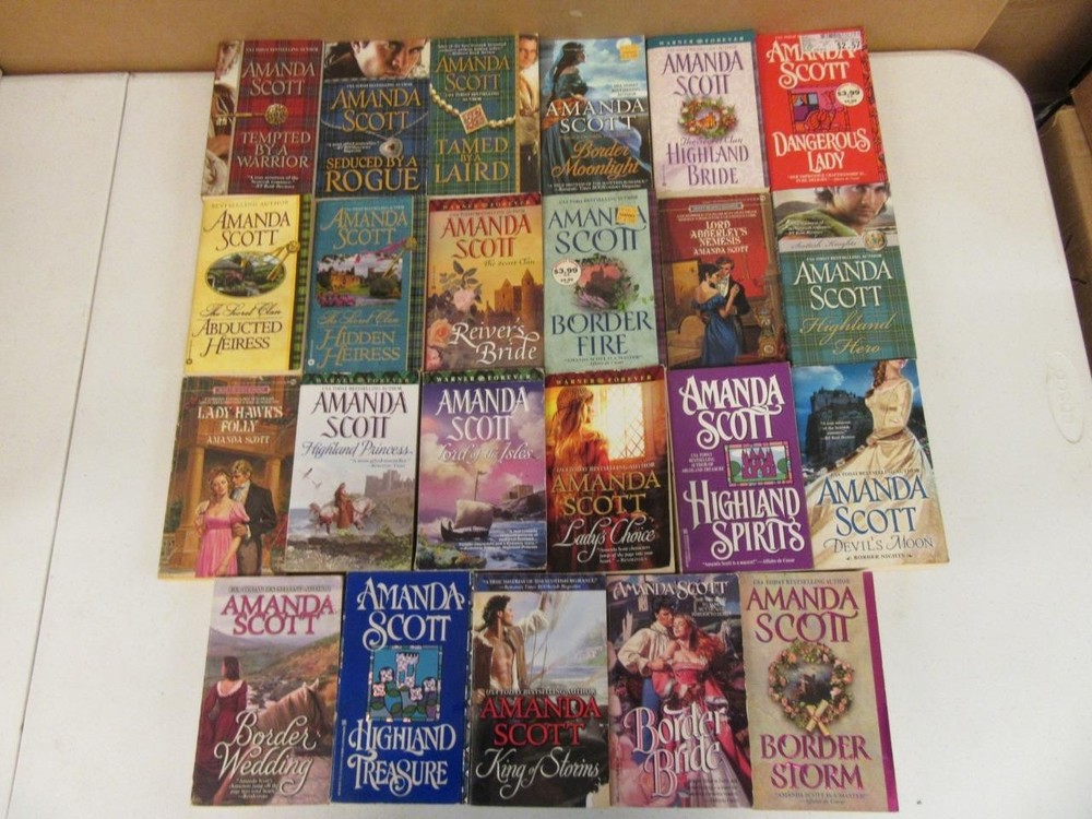 BIG Lot (23) AMANDA SCOTT Historical Romance Books (2) COMPLETE SERIES GALLOWAY