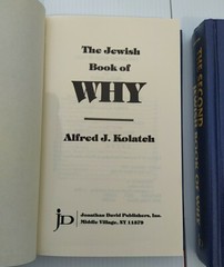 Jewish History & Culture: The Jewish Book of Why Set by Alfred J. Kolatch, 2 Vol
