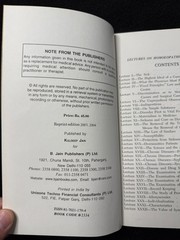 Kent’s Lectures on Homoeopathic Philosophy James Tyler Kent 2003 Homeopathy