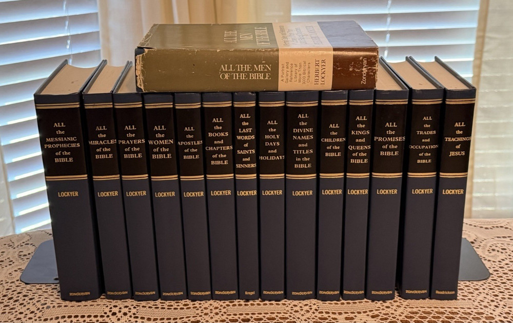 Herbert Lockyer „ALL the ….” Bible Book Series Set 15 Volume Lot HC Zondervan