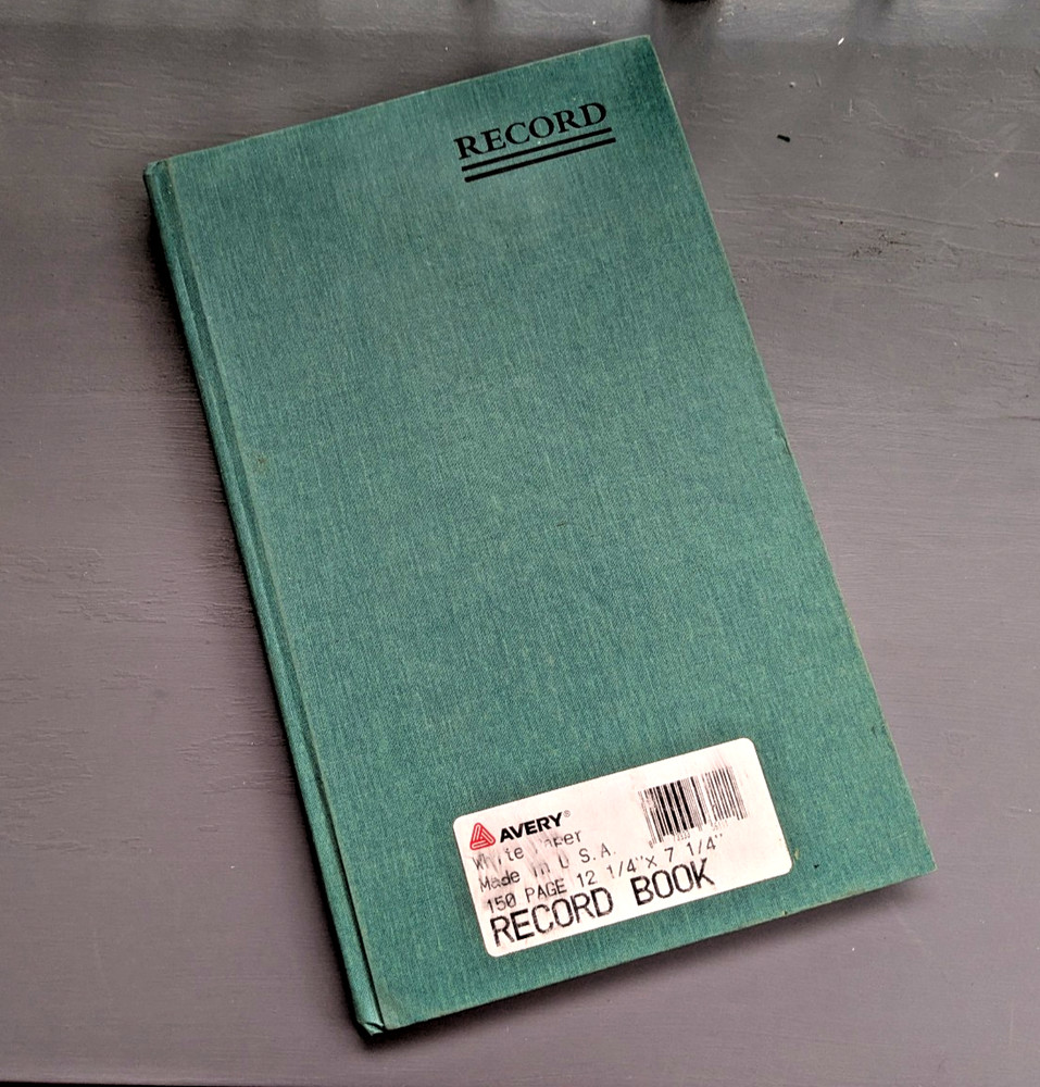 AVERY Record Book– 150 pages, 12″ x 4″ x 7″ –FAST SHIPPING