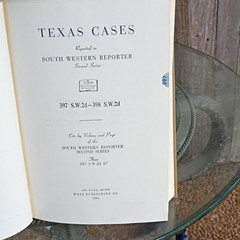 West Publishing South Western Reporter 2d 387-402 (1966) HC Texas Cases