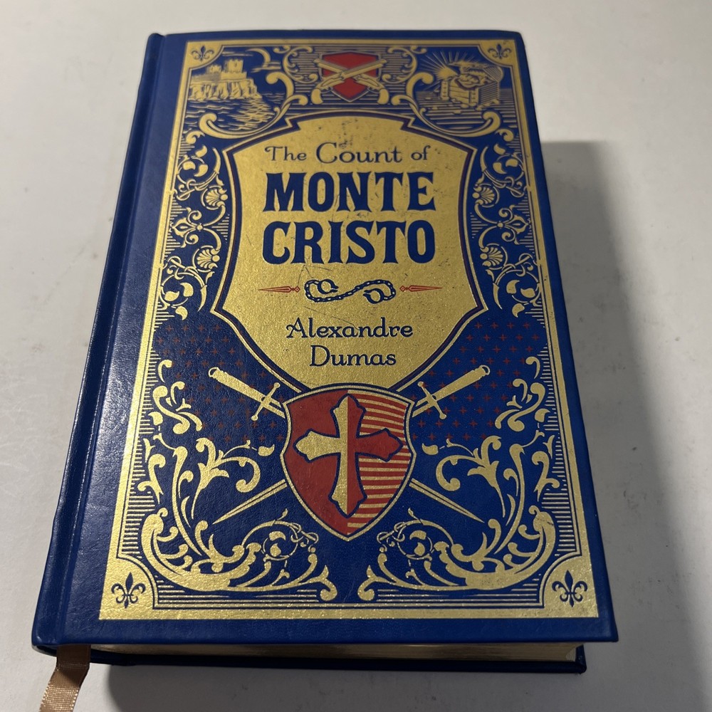 The Count of Monte Cristo by Alexandre Dumas, featuring a bonded leather VG