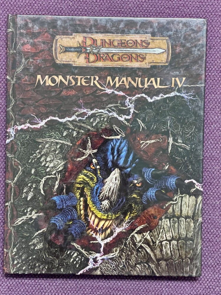 Monster Manual IV Dungeons & Dragons 3.5 D20 (2006, Hardcover)