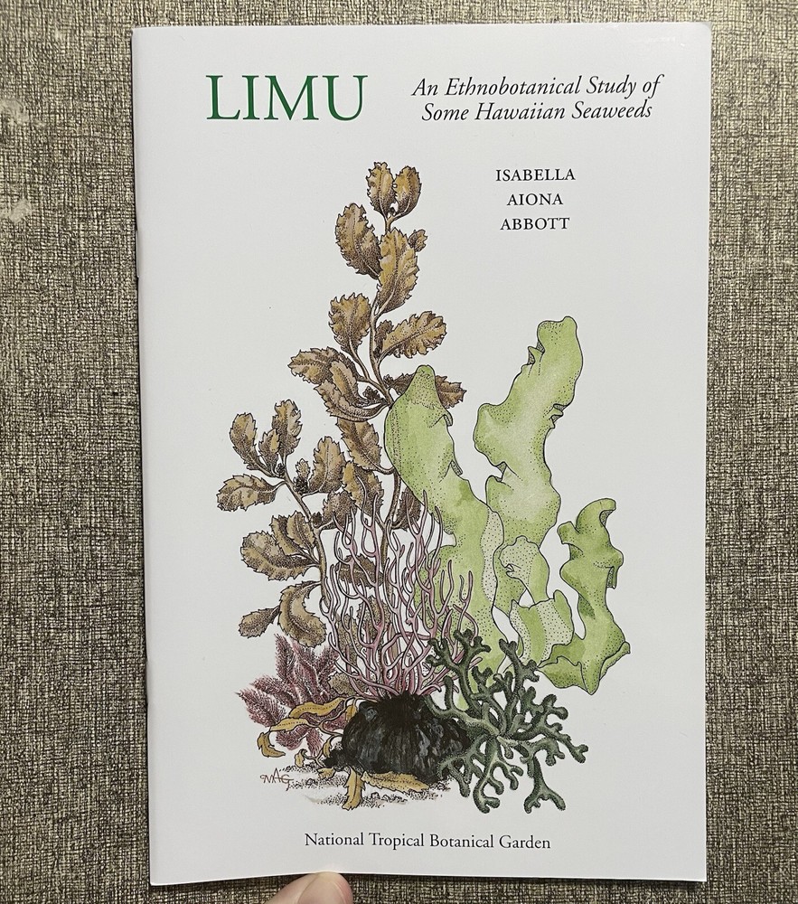 Limu by Isabella Aiona Abbott, 4th Edition, Hawaiian Seaweeds, Algae, NTBG, Book