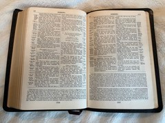 1967 NEW SCOFIELD REFERENCE BIBLE/Black Morocco Leather