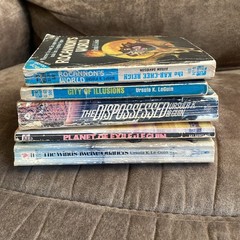 Lot of 5 VTG Ursula K. LeGuin Paperback Books Mixed Lot Acceptable Condition