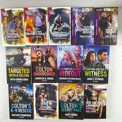 Lot of 13 Harlequin Romantic Suspense Books The Coltons Series Mixed Set