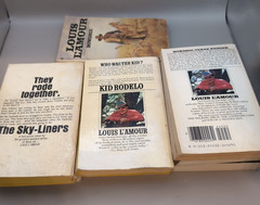 Louis Lamour Lot Of 10 Western Titles Various Age And Conditions See Photos