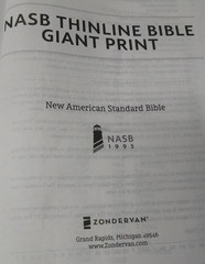 Nasb, Thinline Bible, Giant Print, Leathersoft, Teal, Red Letter Edition, 1995 T