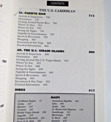 OPEN ROAD CARIBBEAN GUIDE PAPERBACK 864 PGS 5.5X 8.5 INCHES 1998