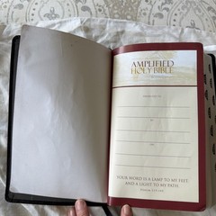 Amplified Bible – AMP, 2015 – Black Bonded Leather – Indexed Good Condition
