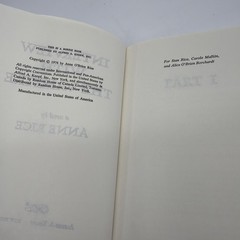 Vintage 1976 Interview With The Vampire Anne Rice First Book Club Edition HCDJ