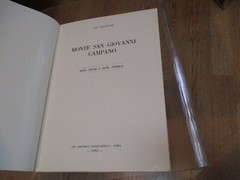 Monte San Giovanni Campano nella storia e nella cronaca softcover 1982 272 pages