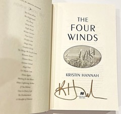 The Four Winds Kristin Hannah SIGNED Autographed True First Edition Hardcover DJ