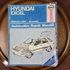 Haynes-Hyundai Excel 1986 thru 1991 All Models Owners Workshop Manual # 1552