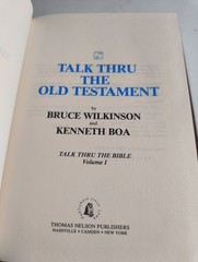 Talk Thru the Bible Set Of Three Trilogy Wilkinson Boa Libby 1983 HardBack Books