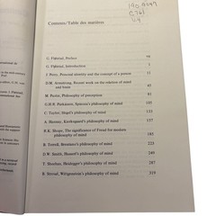 Contemporary Philosophy Volume 4 Philosophy of Mind Fløistad 1983 Nijhoff