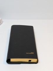 KJV Compact Checkbook Bible Black Bonded Leather Scripture Thomas Nelson NEW