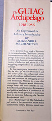 The Gulag Archipelago Aleksandr I. Solzhenitsyn First Edition HCDJ Book 1973