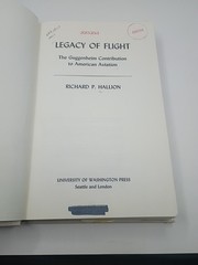 LEGACY OF FLIGHT: THE GUGGENHEIM CONTRIBUTION TO AMERICAN By Richard Hallion VG+