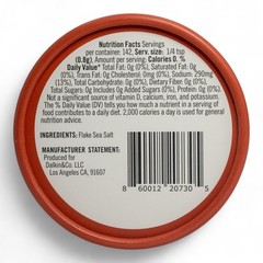 Natural Flake Sea Salt for Cooking & Baking, Artisan Finishing Salt, 4 Oz