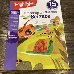 Set of 4,Highlights Kindergarten Success 15 Minutes a Day Learning Fun Workbooks