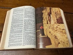 KJV Holy Bible References Red Letter Brown Genuine Leather 1970 Nelson