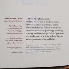 Every Moment Holy Volume 1 Liturgies & Prayers Douglas McKelv Leather Luxe Gilt