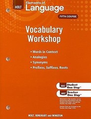 Holt Traditions Vocabulary Workshop