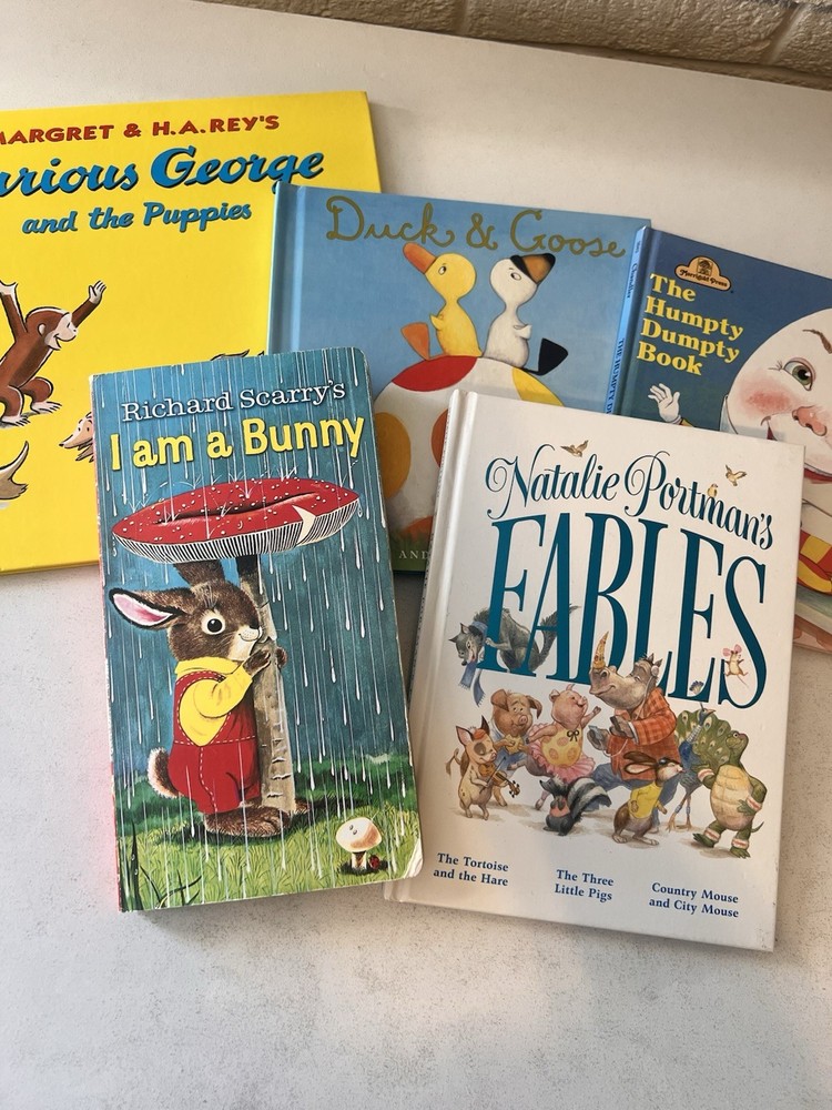 Picture Book Lot of 5 Books for Children’s Kids Toddler Daycare Hardback Curious