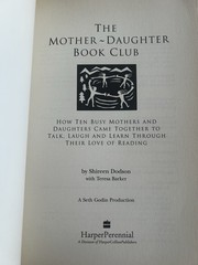 The Mother-Daughter Book Club by Shireen Dodson First Edition 1990