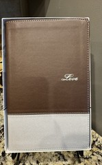 NWT in box Zondervan NIV Couples’ Devotional Bible Brown/Silver Leathersoft 2012