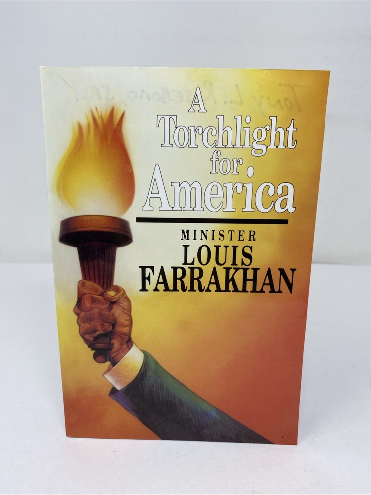 Torchlight for America Louis Farrakhan Paperback Clean Pages Name Inside Covers