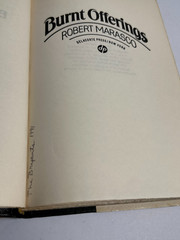 BURNT OFFERINGS by Robert Marasco – Delacorte Press BCE Hardcover, 1973