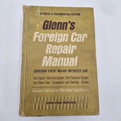 Glenn’s Foreign Car Repair Manual – Chilton Books – Hardcover 1,280 Pages