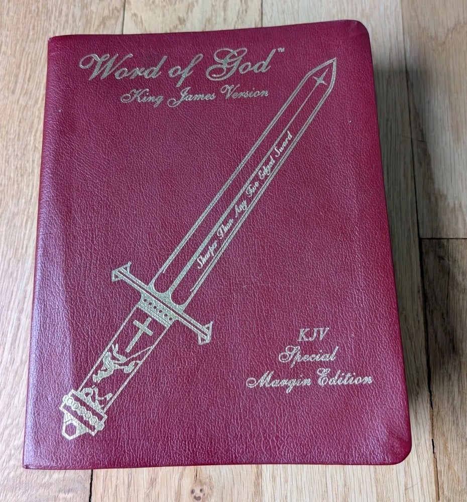 Word of God King James Bible Large Print Red Letter Special Margin Ed KJV 2001