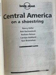 Central America on a Shoestring by Rachowiechi KELLER (1997, Paperback) Good